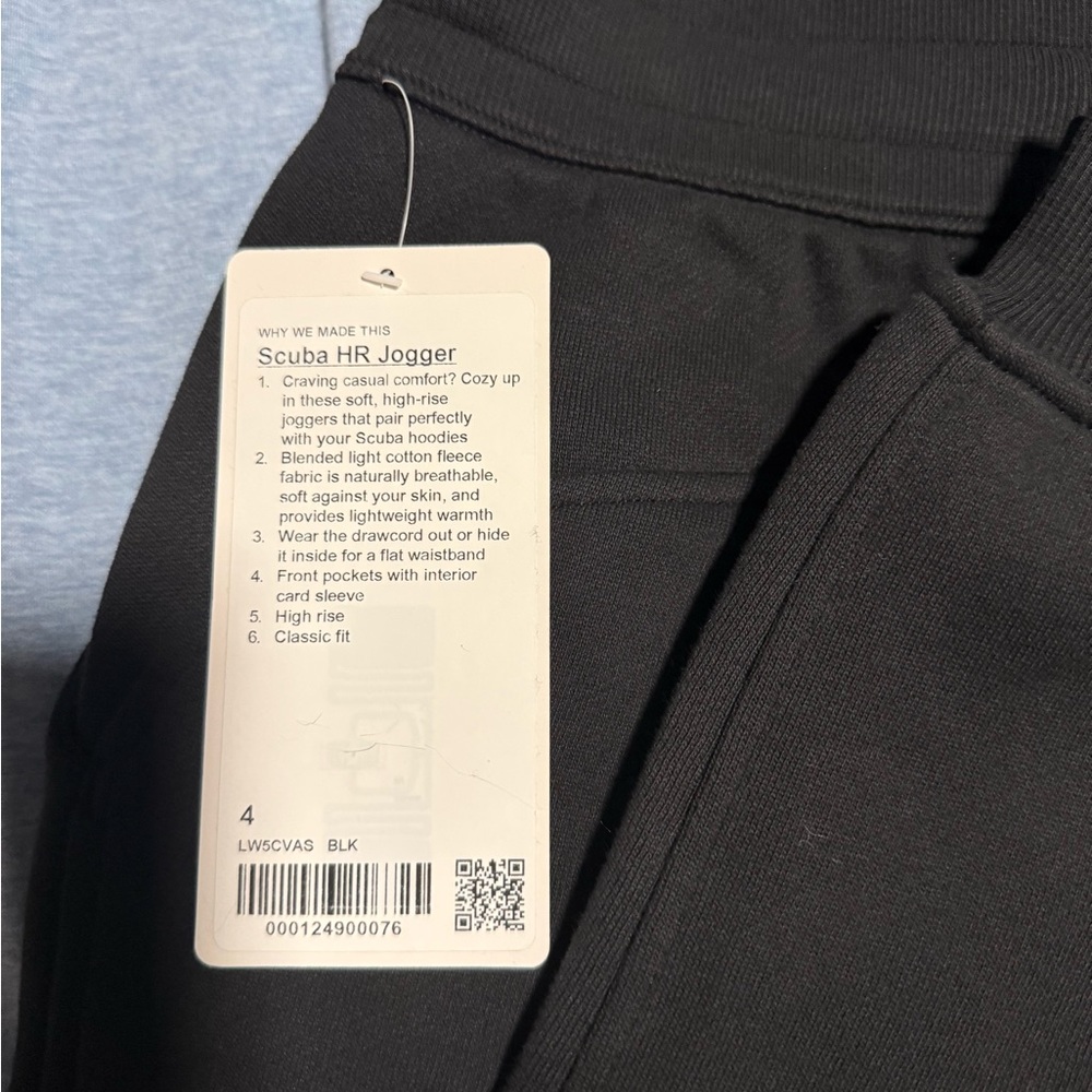 Black Scuba HR Jogger